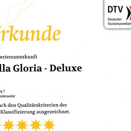 Villa Gloria - Fewo Suite Badenweiler Dış mekan fotoğraf